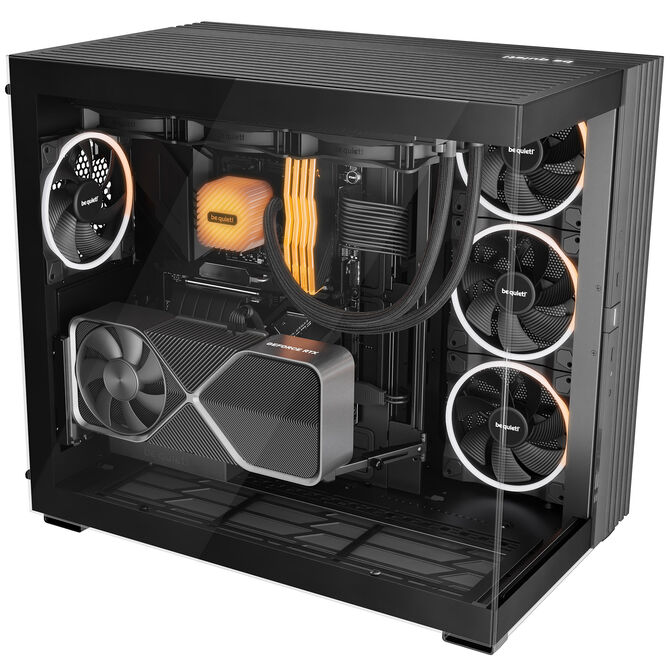 be quiet! Light Base 900 DX PC Case, Full Tower, Tempered Glass, ARGB - Black image number 1