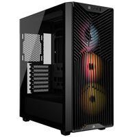 Corsair 3200D RS ARGB PC Case, Mid-Tower, ATX, Tempered Glass - Black