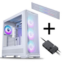 PHANTEKS Eclipse G400A PC-Geh&auml;use Bundle + Matrix LED + Nexlinq V2 Controller - wei&szlig;
