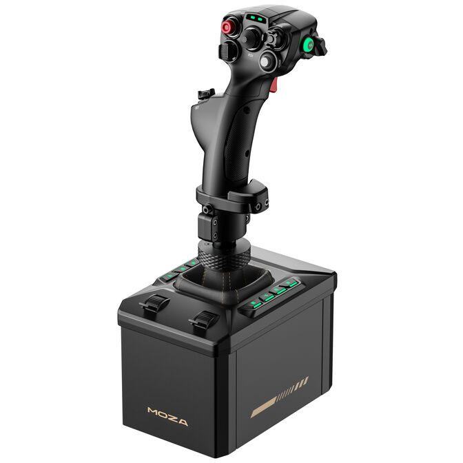 MOZA AB6 Flight Simulator Bundle, 6Nm Force Feedback, ARGB - black image number 2