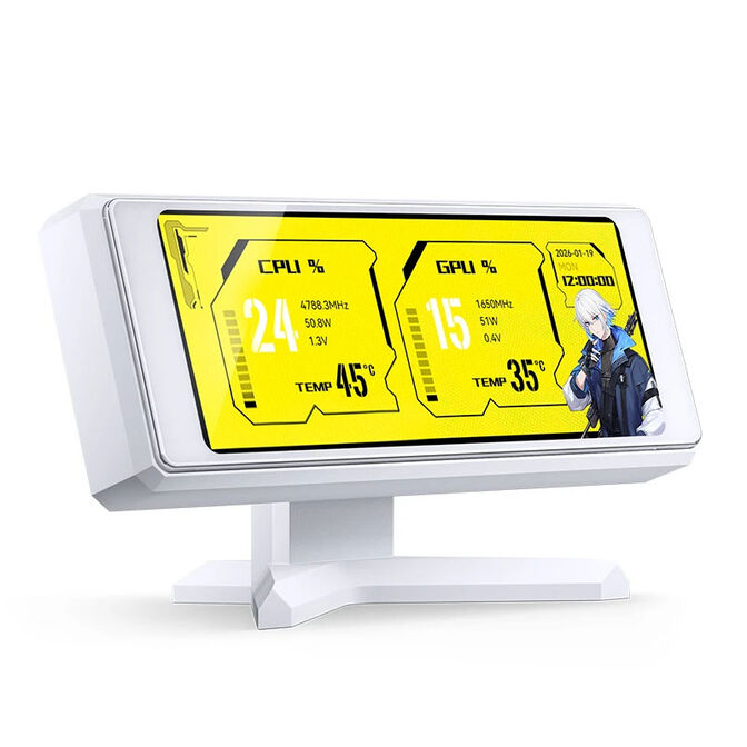 Jonsbo DS339 3,3" IPS secondary monitor for the desk - White image number 0