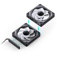 Jonsbo ZL-120BR Fan, Reverse Blade, PWM, ARGB - 120mm, black, 3-pack image number null