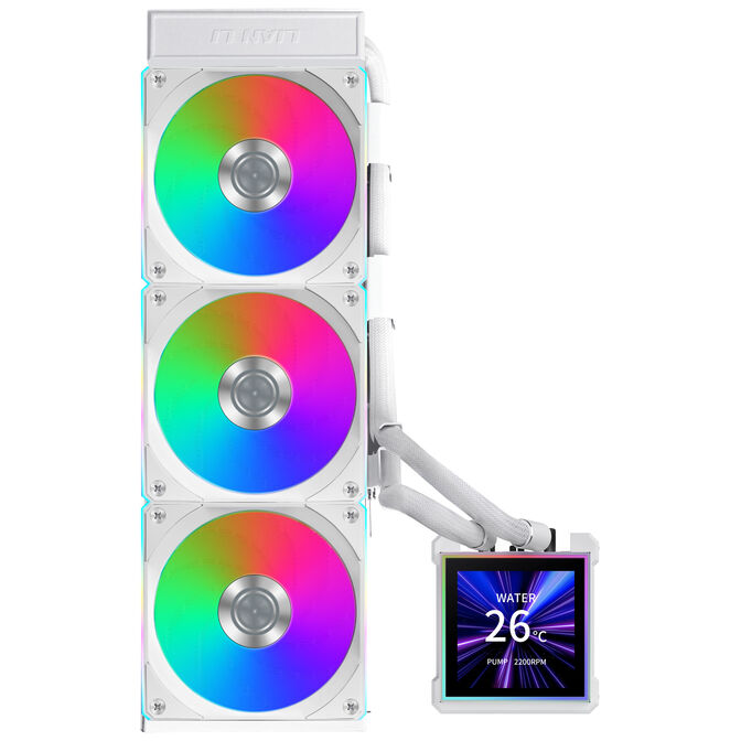 Lian Li HydroShift II LCD-S 360CL AiO-Wasserk&uuml;hlung, RGB, LCD-Display - 360mm, wei&szlig; image number 1