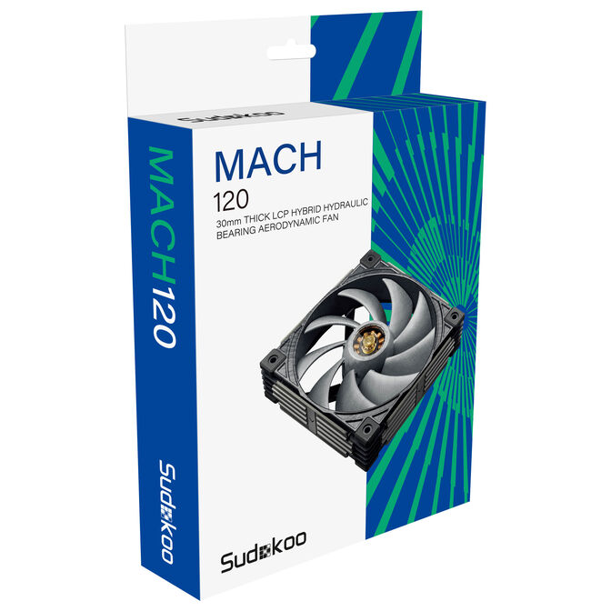 Sudokoo Mach120 PWM L&uuml;fter - 120mm, schwarz image number 8