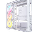 Corsair 2800X RS-R ARGB PC Case, Mini Case, mATX, Tempered Glass - including 3x 120mm Fans, White image number null