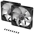 Corsair RS ARGB PWM Fans - Two-Pack, 140 mm, black image number null