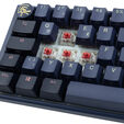 Ducky One 3 Cosmic Blue Mini Gaming Keyboard, RGB LED - MX-Silent-Red image number null