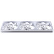 Jonsbo ZA-420WR PWM Fan, Reverse, ARGB - 3x 140mm, white image number null