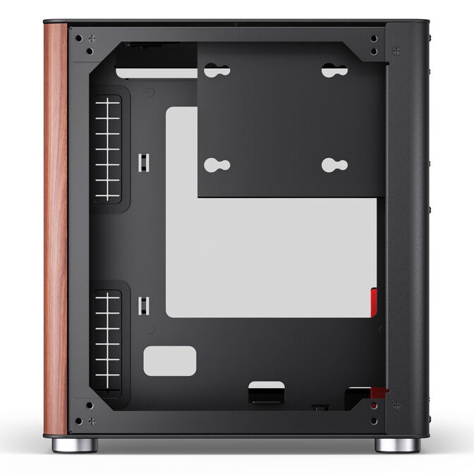 Jonsbo TK-0 PC Case, Mini-Tower, Mini-ITX, Tempered Glass, Wood &ndash; Black image number 8