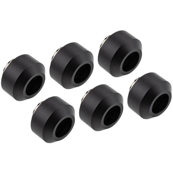 Optimus Hardtube Fitting, 12 mm, 6er Pack mit Werkzeug - schwarz image number 0