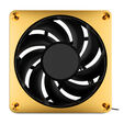 Alphacool Apex Stealth Metall L&uuml;fter 120 mm, 2.000 U/min - gold image number null
