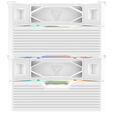 Montech NX600 ARGB CPU K&uuml;hler, Dual Tower- 2x 120mm, wei&szlig; image number null