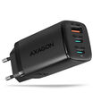 AXAGON ACU-DPQ65 Ladeger&auml;t, 2x USB-C, 1x USB-A, PD3.0/QC4+/PPS, 65W - schwarz image number null