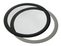 DEMCiflex Staubfilter 200mm, rund - schwarz/schwarz