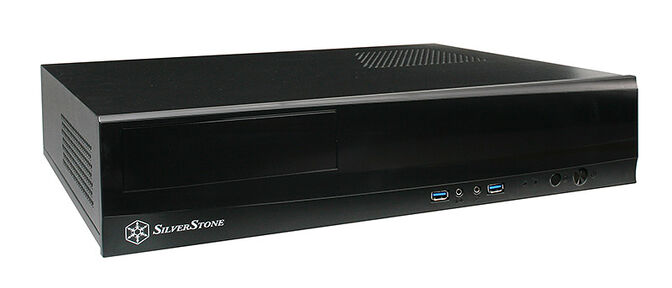 SilverStone SST-ML03B Milo HTPC Geh&auml;use - schwarz image number 0