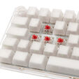 Ducky One 3 Aura White SF Gaming Keyboard, RGB LED - MX-Red image number null