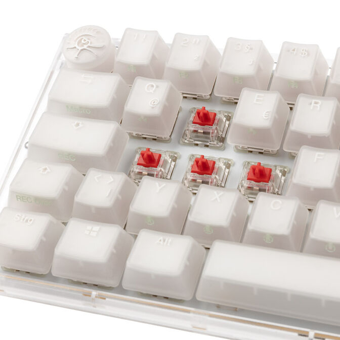 Ducky One 3 Aura White SF Gaming Keyboard, RGB LED - MX-Red image number 4