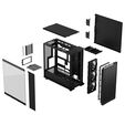 Fractal Design North XL Momentum Edition PC-Geh&auml;use, Midi-Tower, ATX, Tempered Glass - inklusive 3x L&uuml;fter, schwarz image number null