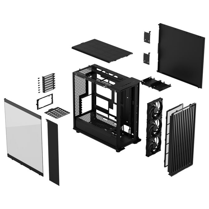 Fractal Design North XL Momentum Edition PC-Geh&auml;use, Midi-Tower, ATX, Tempered Glass - inklusive 3x L&uuml;fter, schwarz image number 5