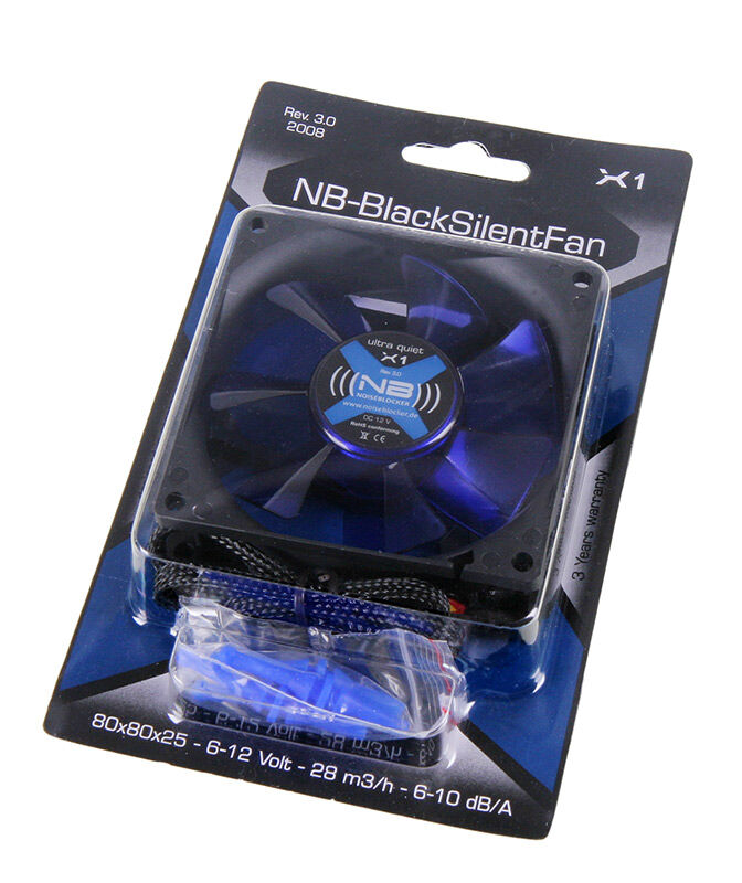 Noiseblocker BlackSilent Fan X1 - 80mm image number 3