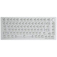 Glorious GMMK Pro White Ice 75% TKL Keyboard - Barebone, ANSI Layout, Silver image number null