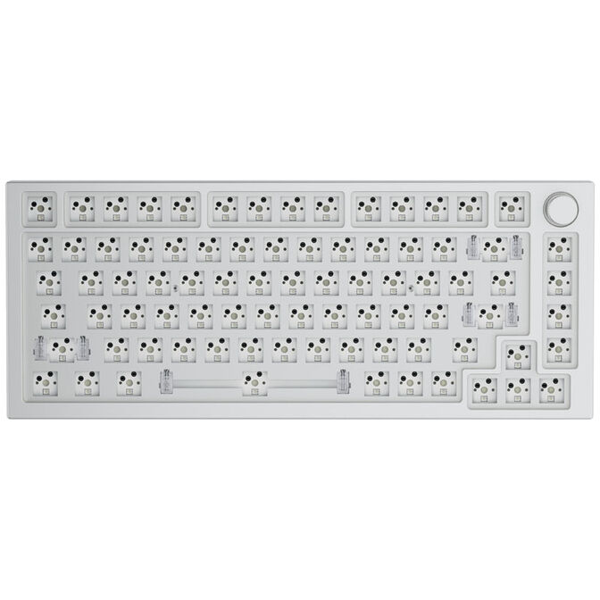 Glorious GMMK Pro White Ice 75% TKL Keyboard - Barebone, ANSI Layout, Silver image number 2