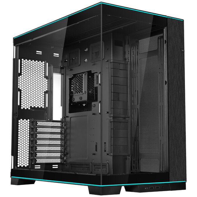 Lian Li O11 Dynamic EVO RGB PC Case Bundle, Mid-Tower, ARGB, Tempered Glass + 6x UNI FAN SL-INF Reverse Blade Fans - Black image number 1