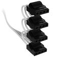 Corsair Cable Set, Type 4, DC Cable Pro Kit, individually sleeved - white image number null