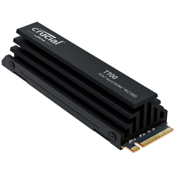 Crucial T700 NVMe SSD, PCIe 5.0 M.2 Type 2280 - 4 TB with heatsink image number 2