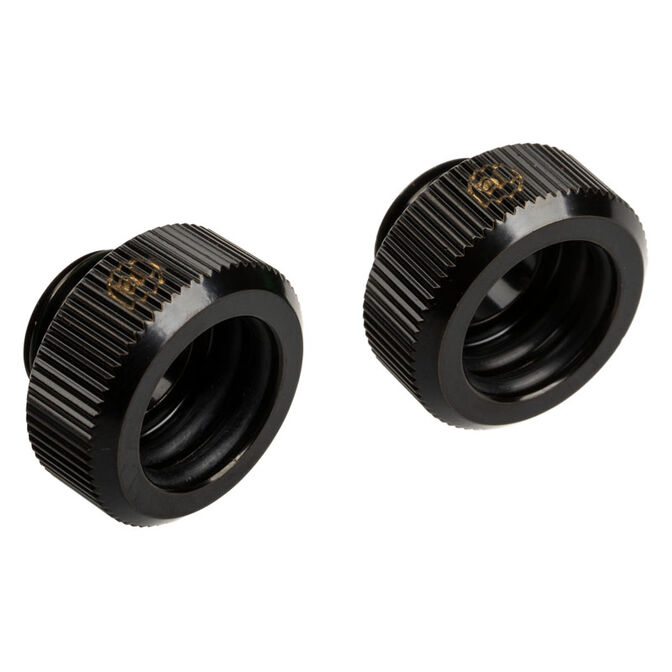 Bitspower Touchaqua Adapter Connection G1/4 inch AG to 14mm OD Hardtube - 2-pack, black image number 0