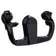 VIRPIL Controls B-JET Yoke Handle, 355mm Griffbreite, mit Notiz-Clip - silber image number null