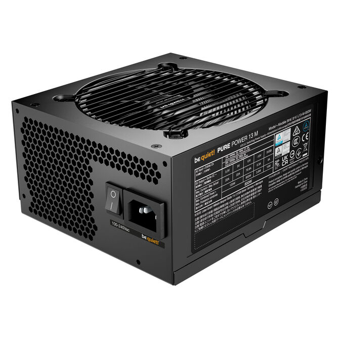 be quiet! Pure Power 13M 80 PLUS Gold Power Supply, ATX 3.1, PCIe 5.1 - 850 Watts, black image number 1
