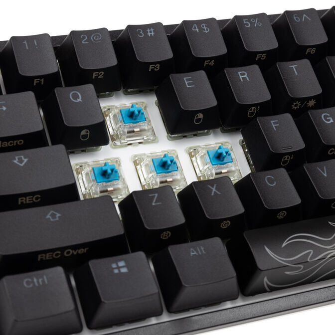 Ducky One 2 Pro Mini Gaming Tastatur, RGB LED - Cherry Blue (US) image number 7