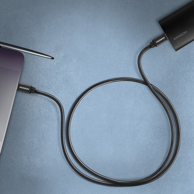 AXAGON BUCM3-CM15AB Kabel USB-C 3.2 Gen 1 auf USB-C 3.2 Gen 1, schwarz - 1,5m image number 1