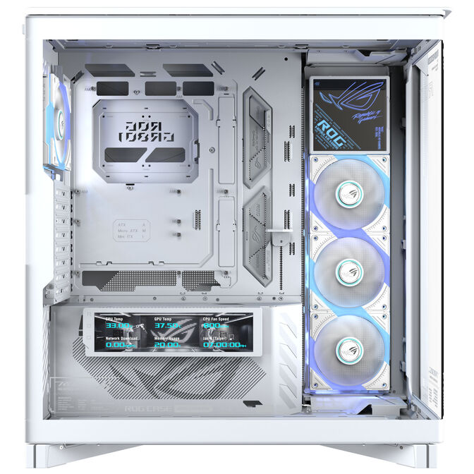 ASUS ROG Cronox GR801 PC-Geh&auml;use, Big-Tower, E-ATX, ARGB, Tempered Glass - wei&szlig; image number 5