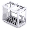 Jonsbo C6 MAX PC case, mini case, Micro-ATX, Tempered Glass - white image number null