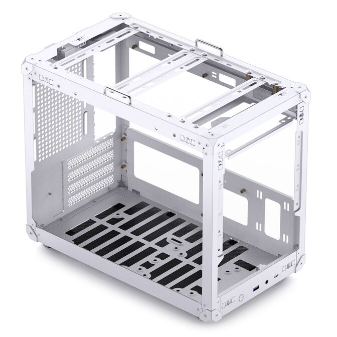 Jonsbo C6 MAX PC case, mini case, Micro-ATX, Tempered Glass - white image number 15