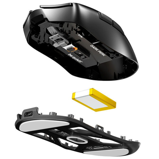 be quiet! Dark Perk Sym Gaming-Maus, kabellos, 32.000 DPI, 8.000 Hz - schwarz image number 5
