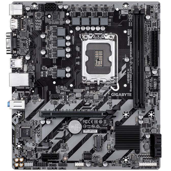 GIGABYTE H810M H motherboard, LGA 1851 socket, Intel H810, Micro-ATX, DDR5 image number 2