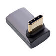 InLine&reg; USB4 Adapter - USB-C Stecker/Buchse oben/unten gewinkelt, Aluminium, grau image number null