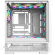 Thermaltake S380 TG ARGB PC Case, Mid Tower, ATX, Tempered Glass - including 4x 120mm Fans, White image number null