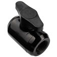 Alphacool Eiszapfen 2 Wege Kugelhahn G1/4 - schwarz image number null