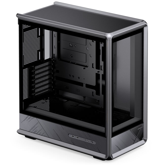 Jonsbo D401 PC Case, Mid-Tower, ATX, Tempered Glass - black image number 3