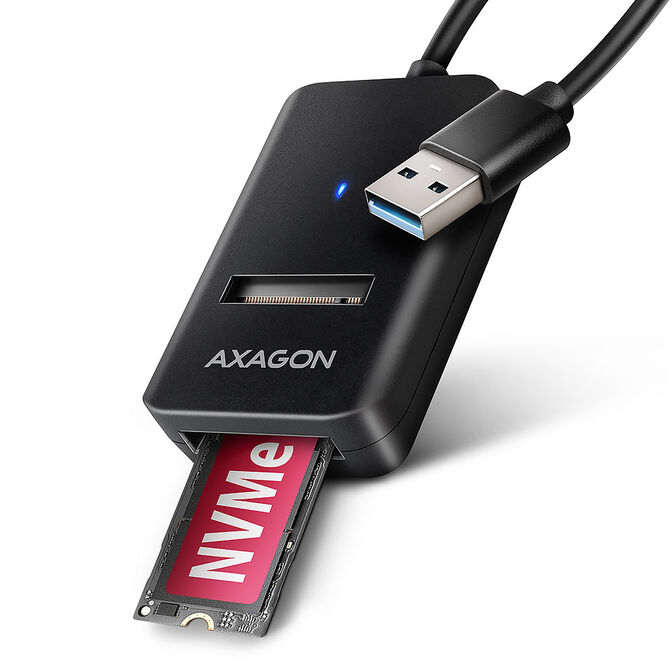 AXAGON ADM2-AM NVMe/SATA SSD Adapter - 10cm image number 0