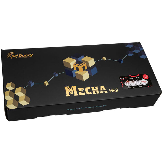 Ducky Mecha Mini Gaming Keyboard, MX-Red, RGB-LED - black image number 8