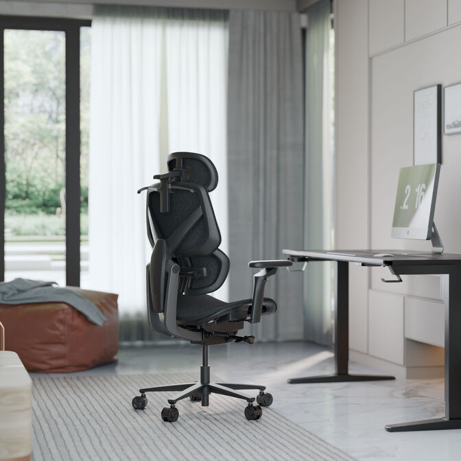 ThunderX3 FLEX Pro Gaming Chair, ergonomic - fabric, grey image number 7