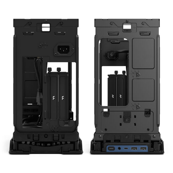 Fractal Design Era 2 Mini-ITX Geh&auml;use, Walnussholz-Panel &ndash; Blau image number 12