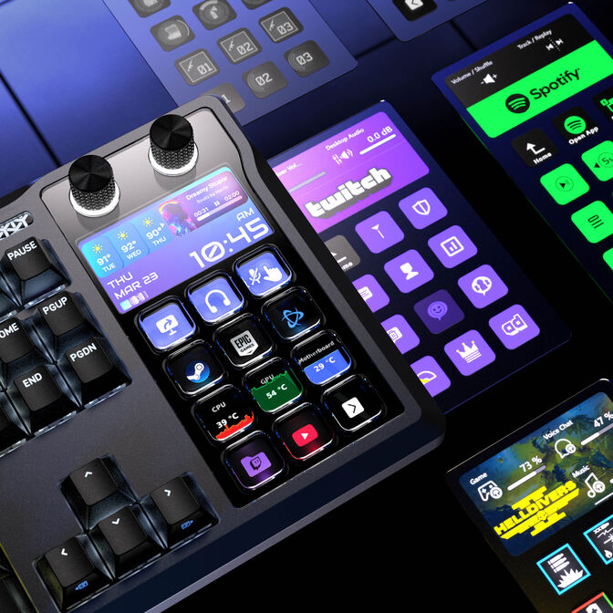 CORSAIR Galleon 100 SD Gaming Keyboard, Full-Size, Integrated Stream Deck, Hot-Swap, DE - Black image number 16