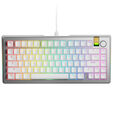 Glorious GMMK 3 Pro HE 75% Custom Gaming Keyboard - Pre-Built, ANSI (US), Fox HE Switches, Silver image number null