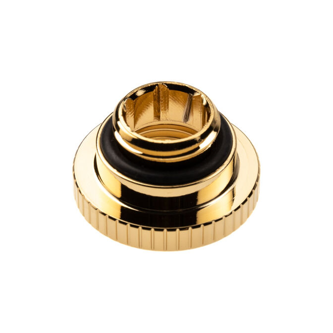 EK Water Blocks EK-Quantum Torque Surface Port Adapter - Gold image number 1